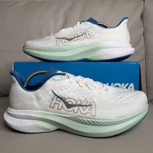 Hoka Mach 6 Frost Gold White Athletic Running Shoes Sneakers Men’s Size 12